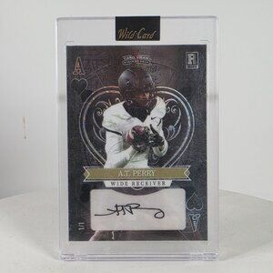 A.T. Perry Rookie Card Wild Card Card Draw Stacked Deck Autograph 1/1 Wide Recei